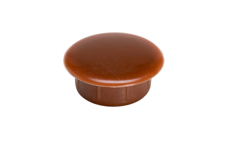 Abdeckkappe Schrankinnenausstattung-ABDEKA-PE-BRAUN-D12/16XL5MM     Verpackungsinhalt    100 Einheit