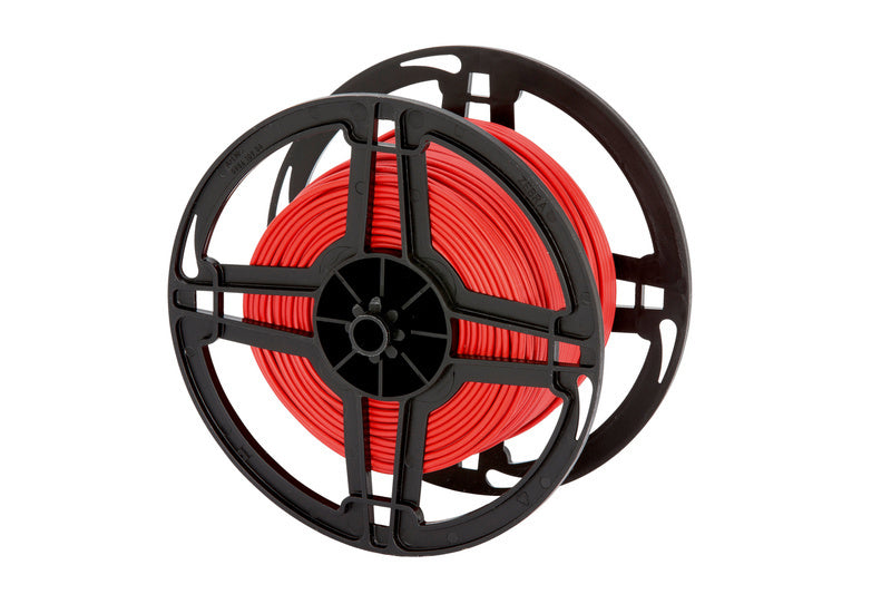 Rote Fahrzeugleitung FLRY/FLY auf einer Spule, geeignet für elektrische Anwendungen.