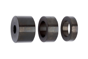 Set mit drei Distanzbuchsen für Handstanzen in robuster, langlebiger Ausführung.