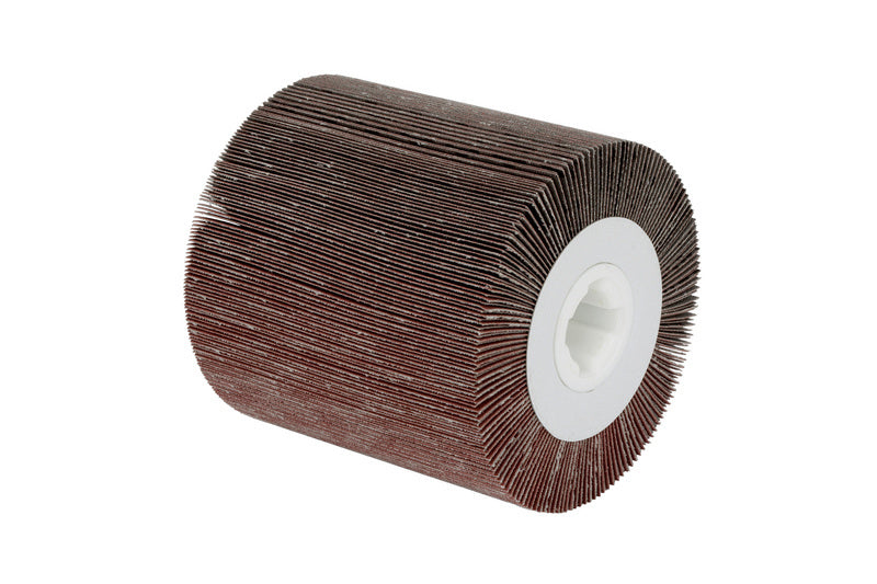 Schleifwalze mit flexiblen Lamellen für gleichmäßiges Schleifen von Holz, Metall und Kunststoff.