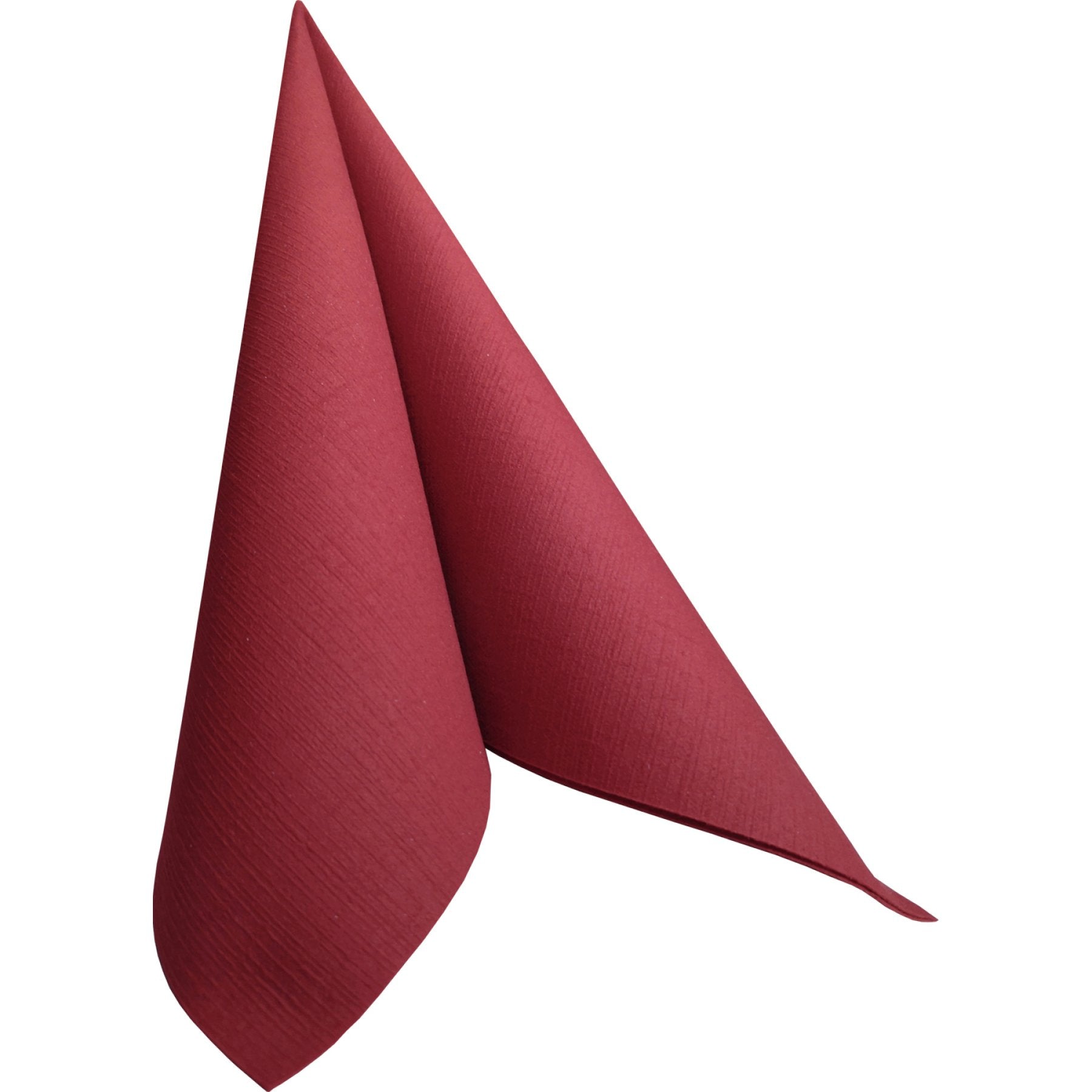 Dunilin Servietten 40x40cm in Bordeauxrot.
