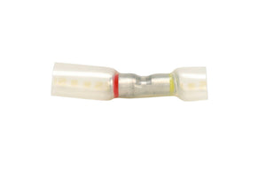 Wärmeschrumpf Abzweigverbinder in schwarzem Kunststoff mit zwei Anschlüssen.