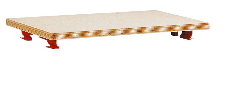 Robuste Arbeitsplatte ORSY BULL in den Maßen 820x430x25 mm mit glatter Oberfläche.