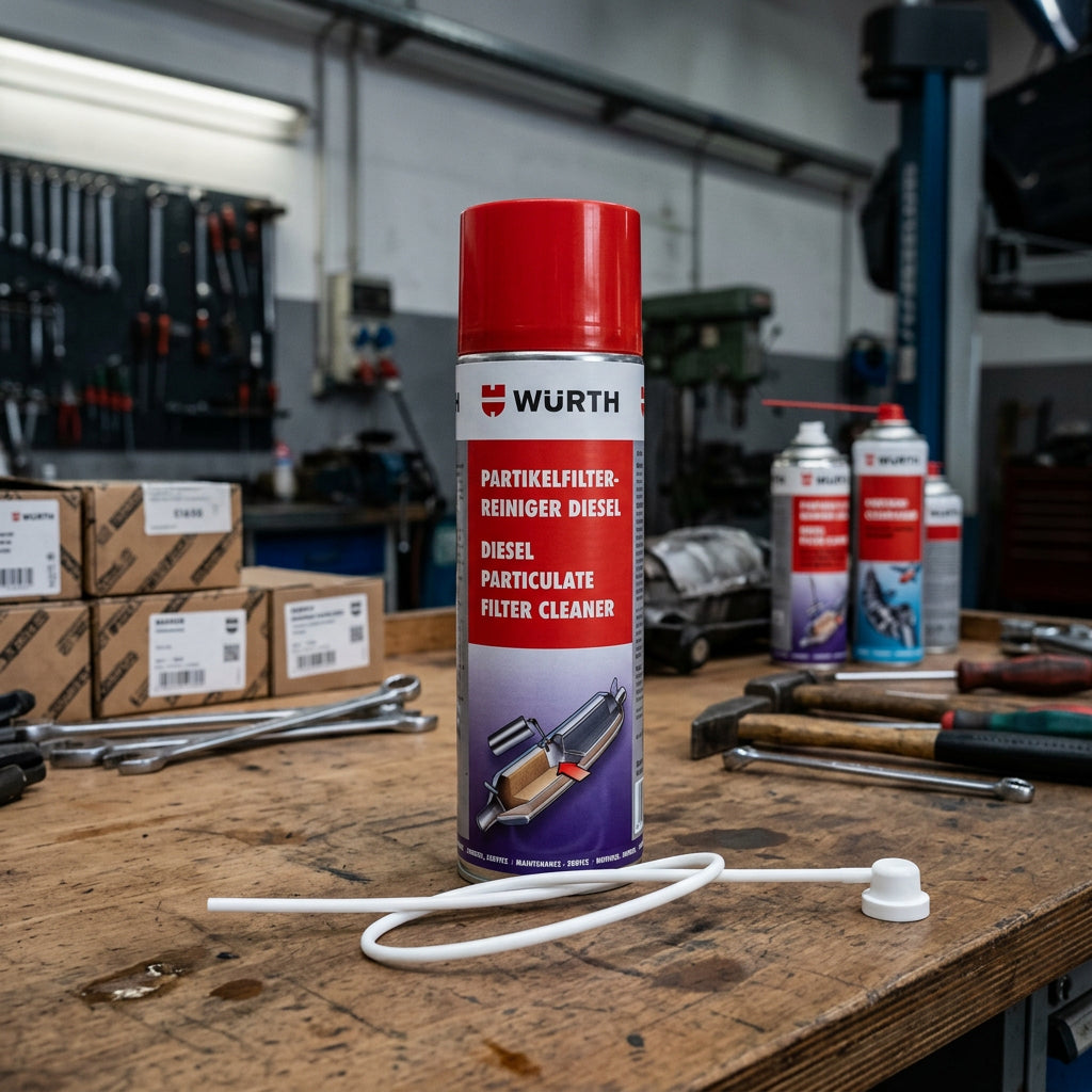 REINIG Rußpartikelfilter-Reiniger – M24 Würth | Umweltfreundlich, EffeHaben Sie Probleme mit einem verstopften Rußpartikelfilter? Wenn Ablagerungen die Leistung Ihres Fahrzeugs beeinträchtigen, steigen der Kraftstoffverbrauch und die UChemisch-technische ProdukteREINIG Rußpartikelfilter-ReinigerMarktplatz24