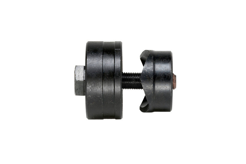 Blechlocher mit Zugschraube, aus Stahl, mit ergonomischem Griff und robustem Design.