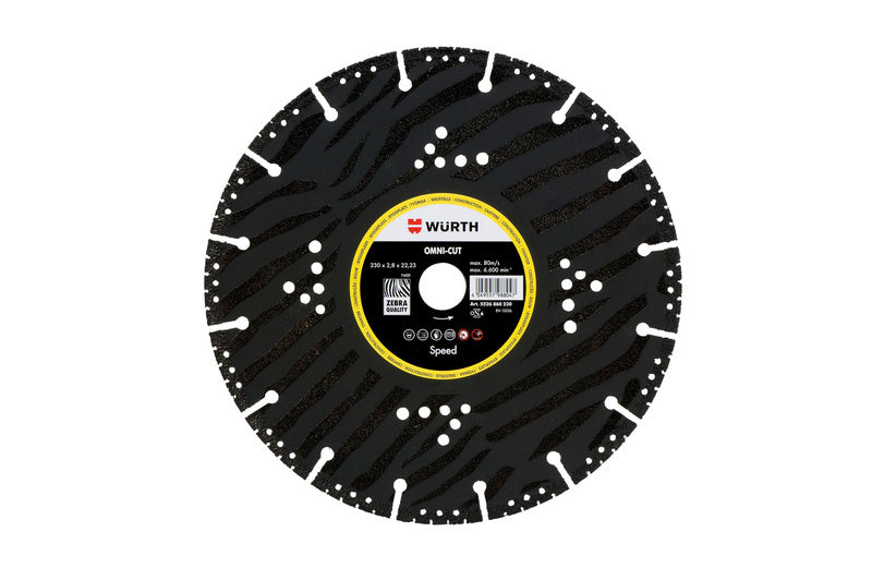 Diamanttrennscheibe TSHB DIA SP mit robustem Design und harter Segmentschnittrande für präzise Schnitte.