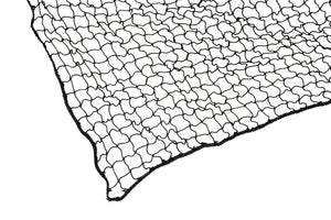 Schutznetz aus robustem PP-Material, schwarz, für Pritschenfahrzeuge und Lieferwagen.