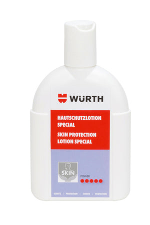 200 ml Hautschutzcreme HAUTSHTZLOTN SPECIAL in weißer Tube mit blauem Deckel sichtbar.