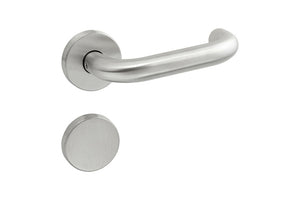 Edelstahl-Türdrücker TD-A2-A502/FS-CLICK mit modernem Design für Brandschutz- und Paniktüren.