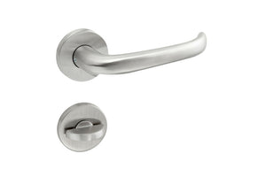 Edelstahl-Türdrücker TD-A2-A510-CLICK-ROS mit ergonomischem Griff und modernem Design.