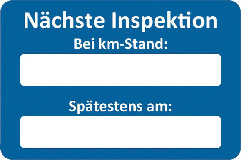 Inspektionsaufkleber Kfz KDEDIENSTKLEB - Marktplatz24