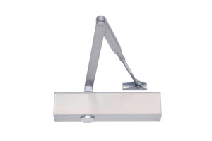 Türschließer mit Scherengestänge, robust und für Innen- und Außentüren geeignet.