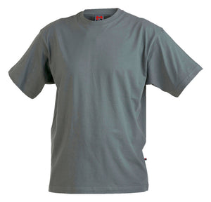 Graphitfarbenes Arbeitsshirt aus robustem Baumwollmischgewebe mit ergonomischer Passform.