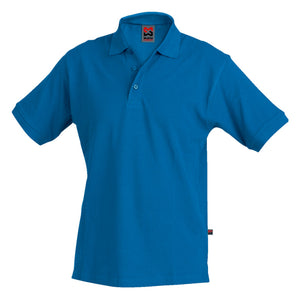 Royalblaues Arbeitspoloshirt mit ergonomischem Schnitt und robustem, atmungsaktivem Material.