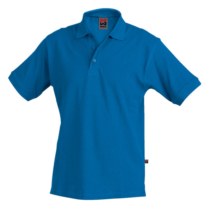 Royalblaues Arbeitspoloshirt mit ergonomischem Schnitt und robustem, atmungsaktivem Material.
