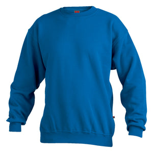 Royalblaues Sweatshirt mit Rundhalsausschnitt und elastischen Bündchen für optimalen Sitz.