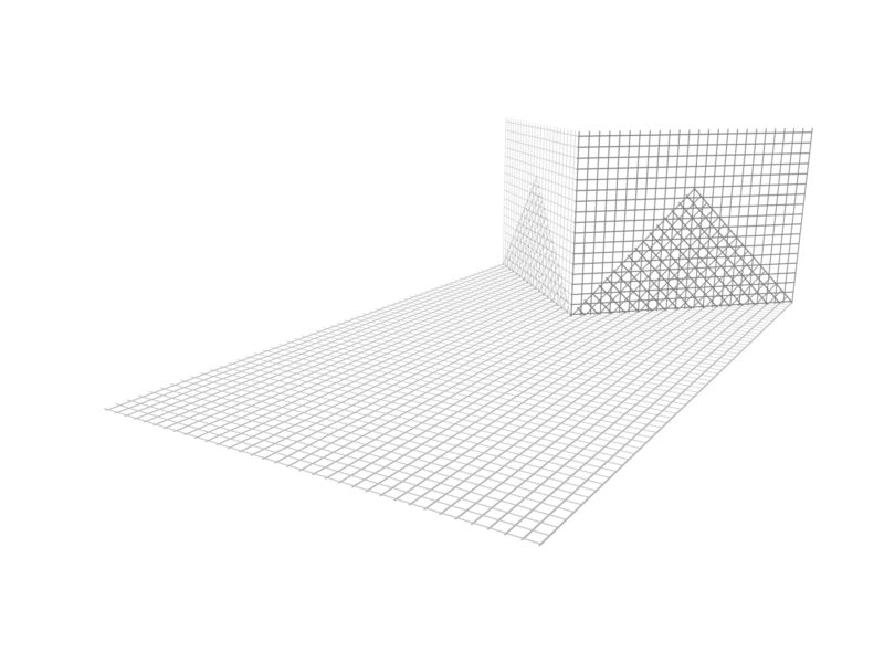 Gewebe-Sturzeckwinkel mit klarer Skala und robustem, leichtem Design für präzise Messungen.
