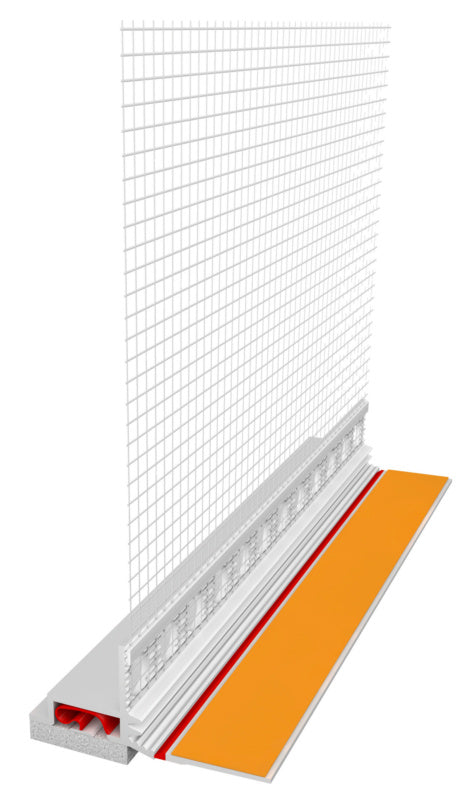 Anputzdichtleiste mit Gewebe in verschiedenen Größen für optimale Abdichtung und Stabilität.