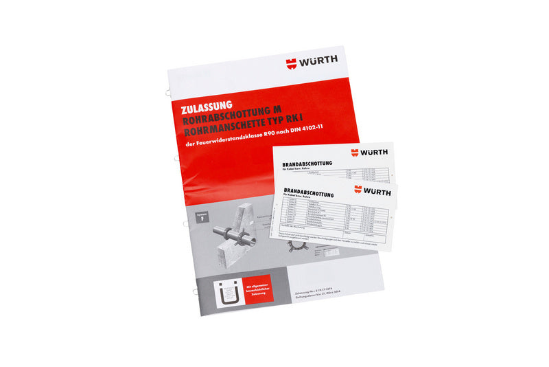 Rohrmanschette Brandschutz Zubehör-MNTG-SET-F.ROMANS     Verpackungsinhalt    1 Einheit