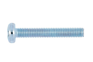 Linsenkopfschraube aus Stahl, 4,5 mm Durchmesser und 8 mm Länge, korrosionsbeständig.