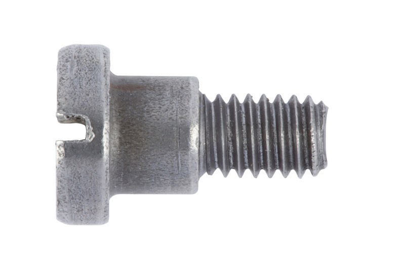 Flachkopfschraube mit Schlitzantrieb, gefertigt nach DIN 923, aus hochwertigem Stahl.