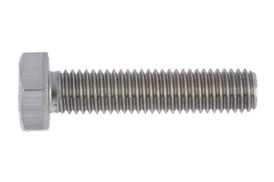 Sechskantschraube aus A4 Edelstahl, 70 mm lang und 10 mm dick, für den Behälterbau.