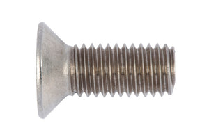 Edelstahlschraube mit Senkkopf und Innensechsrund TX25, 70 mm lang, korrosionsbeständig