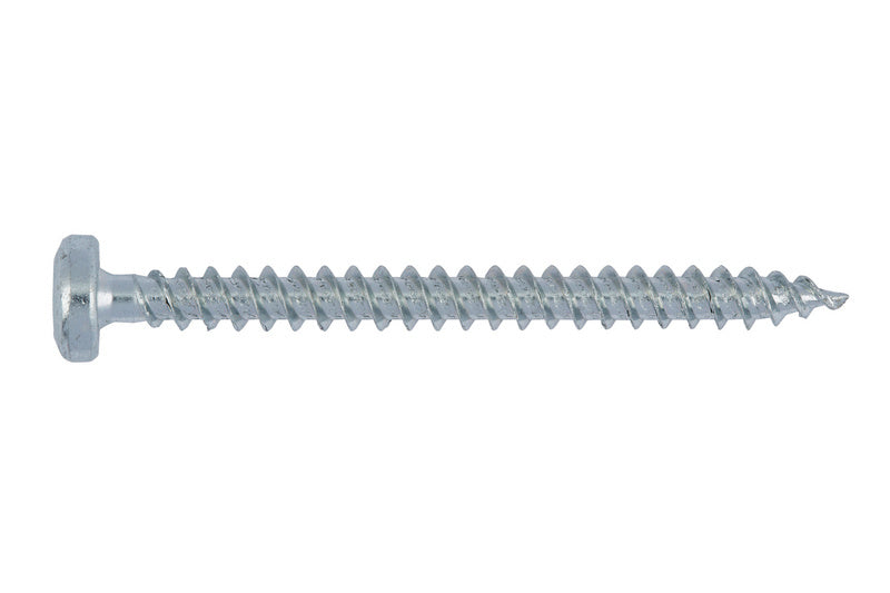 Kombi pan head screw with a flat design, made of A2K stainless steel, size RW25.
