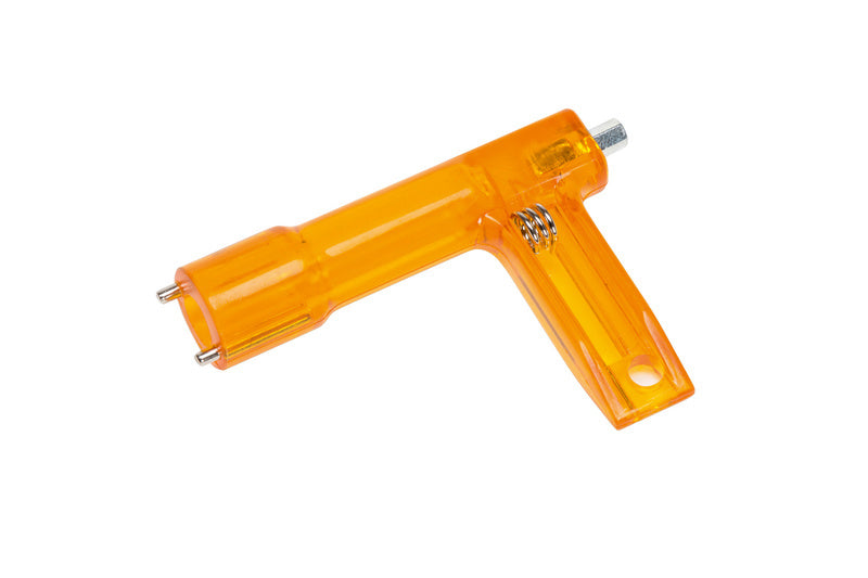 Drei robuste Baustellenleuchten-Zubehörteile für flexible und sichere Beleuchtung auf der Baustelle.