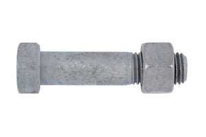 Schraube 6kt-Kopf mit Mutter SB EN 15048-SHR-MU-DIN7990-4.6-SW18-(TZN)-M12X60     Verpackungsinhalt    100 Einheit
