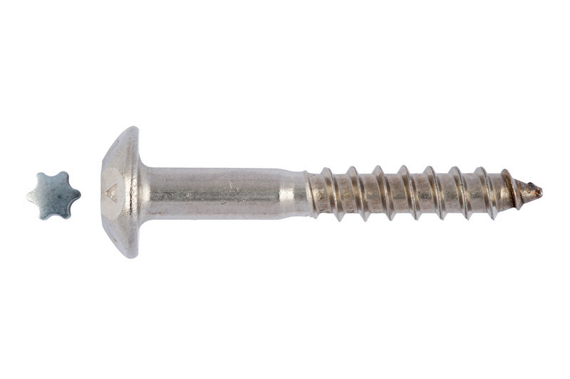 Sicherheitsschraube Holzgewinde SHR-FLKPF-HO-A2-AW40-7X50 -->VP  25 Einheit