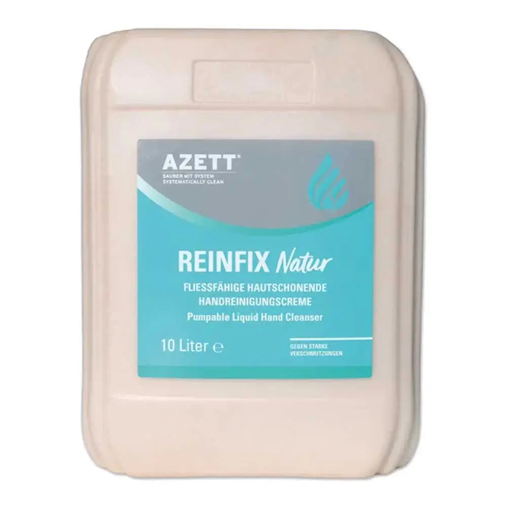 Reinfix Natur 10 l Handreinigungsmittel in einem weißen Kanister.