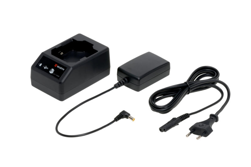 Ladegerät für Akkumaschinen mit LED-Anzeige und robustem Design für 18V bis 24V Akkus.