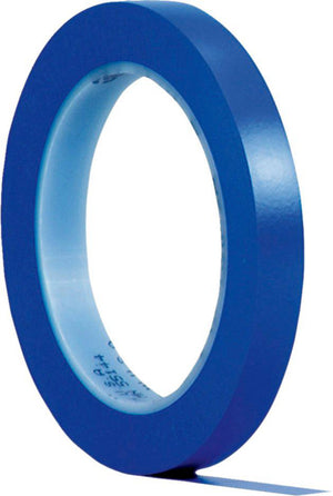 Blaues PVC-Abdeckband, 12 cm breit und 33 m lang, für präzise Maler- und Putzarbeiten.
