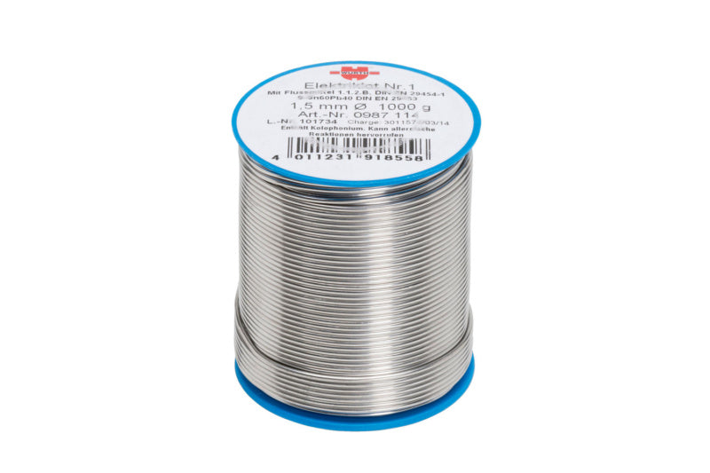 Elektroniklot-LOT-NR1-ZN60/PB40-1KG-D1     Verpackungsinhalt    1 Einheit
