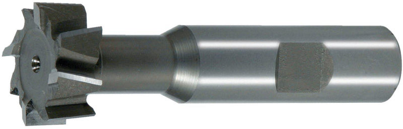 Nuten- und Schlitzfräser FRS NUT DIN851AB N aus Werkzeugstahl mit genormtem Schaft für Fräsmaschinen.