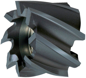 Walzenstirnfräser aus HSCO mit TIALN-Beschichtung und präzise geschliffenen Zähnen.