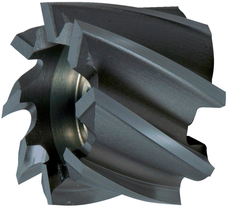 Walzenstirnfräser aus HSCO mit TIALN-Beschichtung und präzise geschliffenen Zähnen.