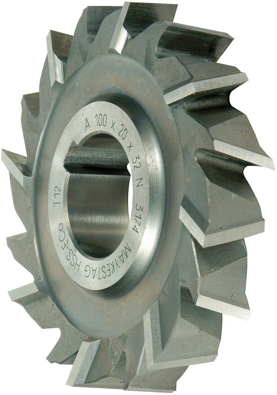 Aufsteckfräser FRS DIN885A HSCO mit Hochleistungs-Schnellstahlklingen für präzises Fräsen.