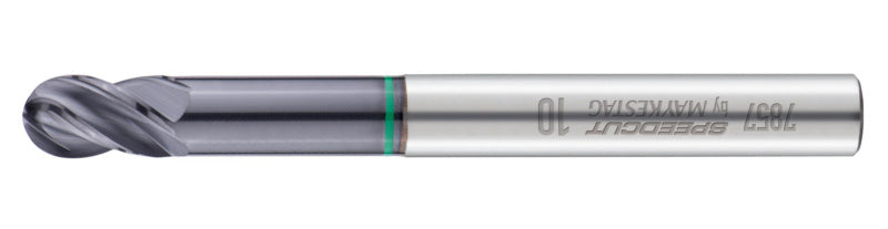 Vollradiusfräser VLRADIFRS aus Vollhartmetall mit spezieller UV EL Beschichtung für Präzisionsbearbeitung.