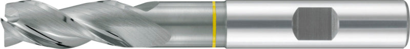 HPC Fräser FRS aus Vollhartmetall mit spezieller Geometrie für präzise Aluminiumbearbeitung.