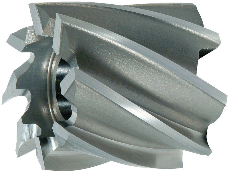 Walzenstirnfräser DIN841 aus Hochgeschwindigkeitsstahl mit scharfen Schneidkanten und robuster Bauweise.