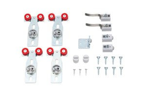 Schiebetürbeschlag-redoslide-M mit robustem Design für einfache Montage und hohe Tragkraft bis 120 kg.
