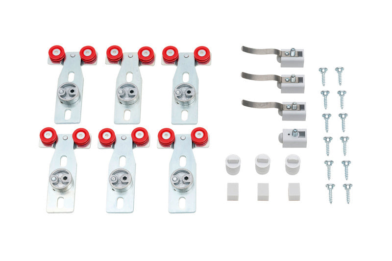 Schiebetürbeschlag redoslide M mit robuster Konstruktion und Dämpfung für Türen bis 120 kg