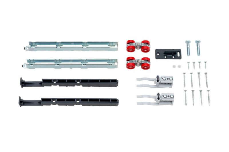 Schiebetürbeschlag redoslide-Z60 aus robustem Metall mit leisem Lauf und schlichtem Design.