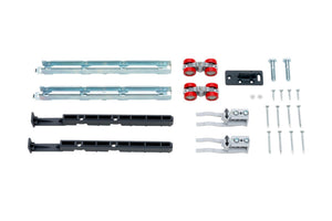 Schiebetürbeschlag redoslide-Z mit robustem, korrosionsbeständigem Metall und leisem Gleitsystem.