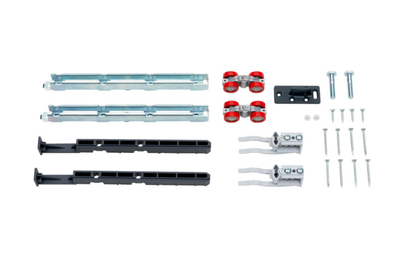 Schiebetürbeschlag redoslide-Z mit robustem, korrosionsbeständigem Metall und leisem Gleitsystem.