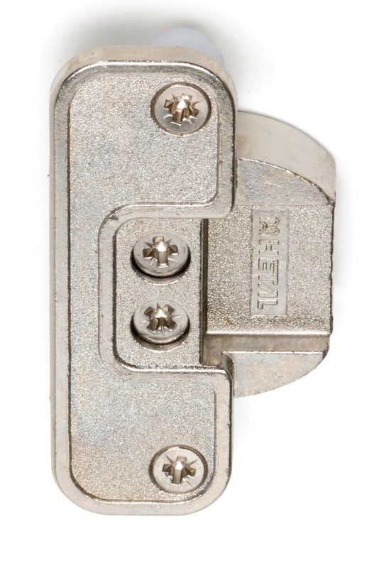 Robustes Objektscharnier SHAN-TOPF aus Metall für Möbel- und Schranktüren mit flexiblem Öffnungswinkel.