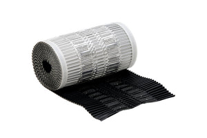 Schwarzes Aluminium-Rollenband, 310 mm breit und 20 m lang, für vielseitige Anwendungen.