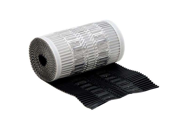 Schwarzes Aluminium-Rollenband, 310 mm breit und 20 m lang, für vielseitige Anwendungen.